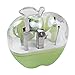 Teenxful 9 Pieces Cute Nail Clippers Manicure Set Portable Apple Grooming Kit Tools Green