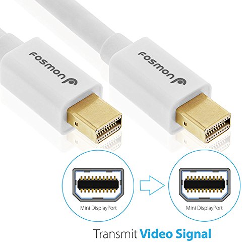 Fosmon (1,8m) Mini Displayport Kabel (Mini DP/mDP) | UL Zertifiziert | vergoldete Kontakte | 4K Resolution Bereit für PC & MAC / MAC, MacBook Pro, MacBookAir, Lenovo, uvm - 7