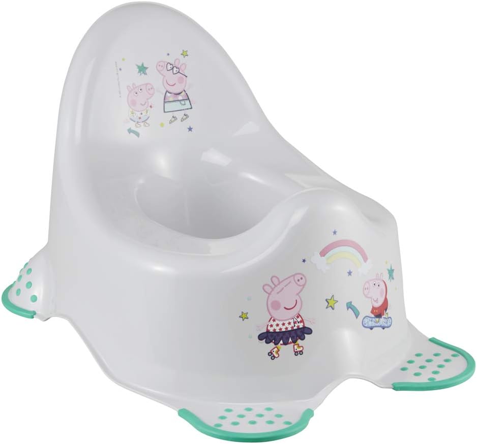 keeeper Peppa Pig Baby Potty, From 18 Months Up to 3 Years, Anti-Slip Rubber Feet, Adam, Grey