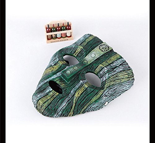 LOKI Grün Maske hochwertige QUALITÄT – handbemalt aus Kunst-Harz 500g schwer – Kostüm Karneval Fasching Halloween thematys® - 4
