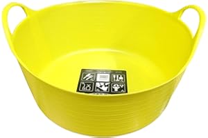 Tubtrugs SP15YF Bassine flexible de petite taille et peu profonde avec contenance de 15 L Jaune