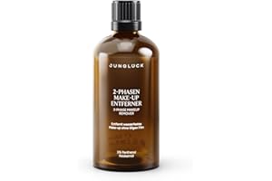 ‎JUNGLÜCK JUNGLÜCK 2-Phasen Make-up Entferner - Vegan | Flüssiger Makeup Remover befreit Augen & Lippen sanft von wasserfestem Make-up | Beruhigende Reinigung für die empfindliche Augen- und Lippenpartie