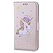 Produktbild iPhone 7 Plus / iPhone 8 Plus Hülle, Chreey (Unicorn) Niedlich [Regenbogen Einhorn] Glitzer Handyhülle Premium PU Leder Tasche Flip Wallet Cover mit Standfunktion Kartenfach Schutzhülle [Gold]