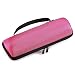 Produktbild Shucase Tasche für JBL Flip 4 tragbarer Bluetooth Lautsprecher Tragetasche mit Reißverschluss Passend für Ladegeräte und USB-Kabel(Schwarz) (pink)