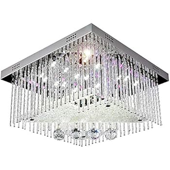 Color Changing Led Crystal Chandelier Ceiling Lamp Lighting