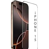Lavderuar iPhone 15 İle Uyumlu Maxi Glass Temperli Cam Ekran Koruyucu