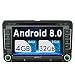 Produktbild Pumpkin Android 8.0 Autoradio DVD Player für VW mit Navi Unterstützt Bluetooth DAB + USB CD DVD WLAN 4G Android Auto MicroSD 2 Din 7 Zoll Bildschirm