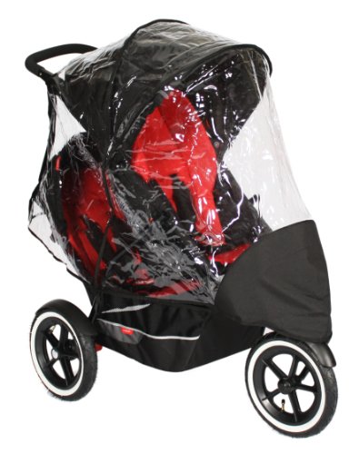 Phil & Teds DOUBLE Storm Raincover for Explorer & Classic V2 Pushchairs