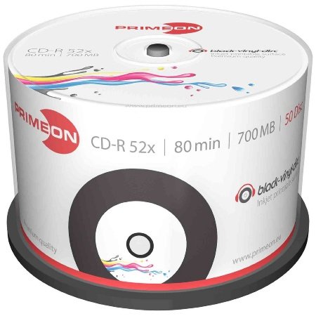 Primeon 2761107 CD-R Rohlinge (80 Min, 700MB, 52x Cakebox, 50-er Spindel)
