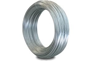 Merriway BH00324 1mm x 80m White Galvanised Garden Wire