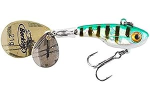 Berkley Pulse Spintail Jig Lure with Spinner Blade & Berkley Fusion Treble Hook - Long Casting Hard Bait for Perch, Trout, Pike