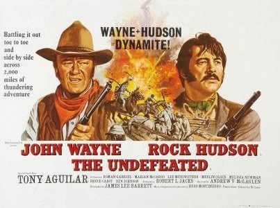 THE UNDEFEATED - JOHN WAYNE - UK MOVIE FILM WALL POSTER - 30CM X 43CM ROCK HUDSON
