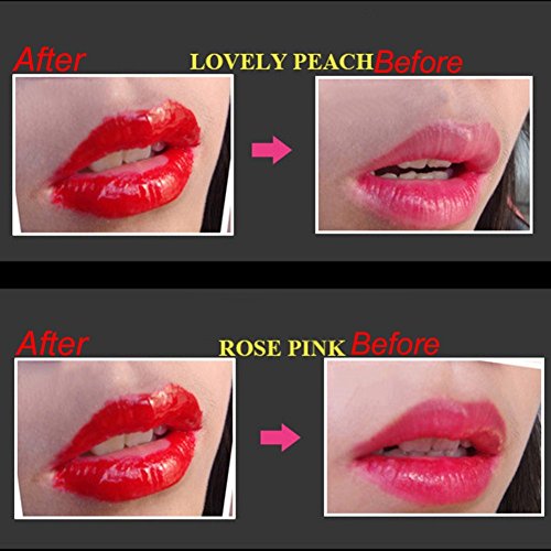 6 Farben New Fashion Peel Off Tattoo Lipgloss Wasserfest Nicht Verblassen Long Lasting Lippenstift Glial Lipstick Lippentattoo 1 Stück Molie - 5