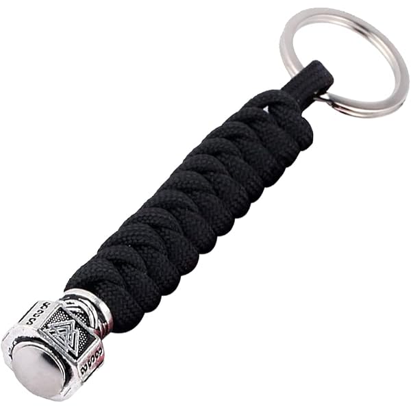 Accessori in Ottone Stile Retrò: Elmo da Samurai Giapponese, Perline in Paracord, Ciondoli per Portachiavi, Regali e Accessori Fai-da-te per EDC e Attivà all'Aperto  18