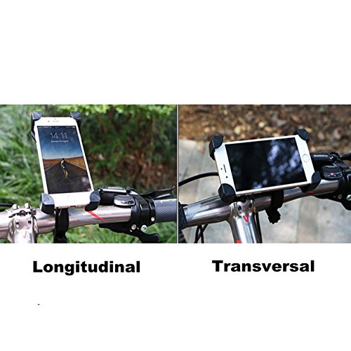 Fahrrad Handyhalterung, Selighting Universal Handy Halterung Outdoor Fahrradhalterung Fahrrad Lenker Halter 360Â° Drehbare Handyhalterung fÃ¼r 3.5-7 zoll Smartphone GPS-Schwarz (Schwarz)