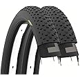 Lot De 2 Pneus Fat Bike 20" X 4.0 Slick + Chambres à Air - Pour Roues 20 Pouces, Pneus Lisses, Marque WAG