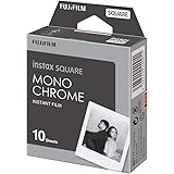 Fujifilm Instax Monochrome Film, A Tinta Unita, Square 10 Shot