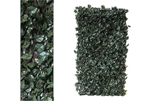 ELIZABETH ARDEN.ABASEEN Artificial Ivy Screening on Willow Trellis 4 x 2 m Fence Hedge Maple Leaf Expanding Garden Cover Wooden