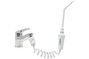 Vattenflosser SOWASH WATERJET Dental Waterflosser, Ansluts till kranen, Oral Irrigator inga batterier ingen el, vattentråd, 1 Water Jet tip, Water Flosser, Italiensk produkt