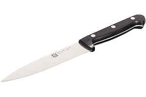 ZWILLING Couteau à Viande, Longueur de Lame : 16 cm, Grande Lame, Acier Inoxydable Spécial/Manche Plastique, Twin Chef 2, Noir
