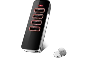 Wvoillty Telecomando Cancello 868 MHz, Telecomando Porta del Garage 4 Canali, Compatibile con Sommer Telecomando 4018V000, 4015862001900, S10019-00001, Rolling Code