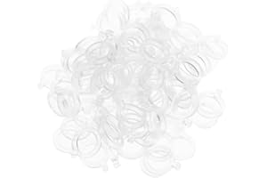 AMZLORD Pack of 100 PE pellet bait band, elastic rubber ring bait bands for carp, coarse fish, terminal tackle, hair rigs and hooks, 8 mm