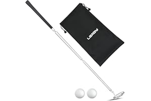 LEAGY Golf Putter, Two-Way Golf Putters for Men Right/Left Handed Indoor/Outdoor Mini Club Golf Set - Sturdy Putter Shaft with 2 Practice Golf Balls and 1 Storage Bag for Any Putting Green Mat Home Office
