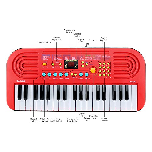 Shayson Kids Piano 37 Key Non-toxic Environmental Protection Multi-function Electronic Keyboard Piano Play Piano Organ with Microphone Educational Toy for toddlers Kids Children Red reviews Shayson Kids Piano 37 Key Non-toxic Environmental Protection Multi-function Electronic Keyboard Piano Play Piano Organ with Microphone Educational Toy for toddlers Kids Children Red