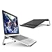 Produktbild OMOTON Notebookständer Laptop Ständer für Notebooks bis zu 15 Zoll - Perfekt für MacBook, MacBook Air, MacBook Pro, Ultrabook, Lenovo usw. [Aluminium] [höhenverstellbar] [Gummiauflage] schwarz