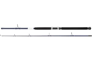 Shakespeare SALT Boat Fishing Rod - Saltwater Fishing Rod for Bass, Pollack, Cod, Conger, Mackerel, White/Blue