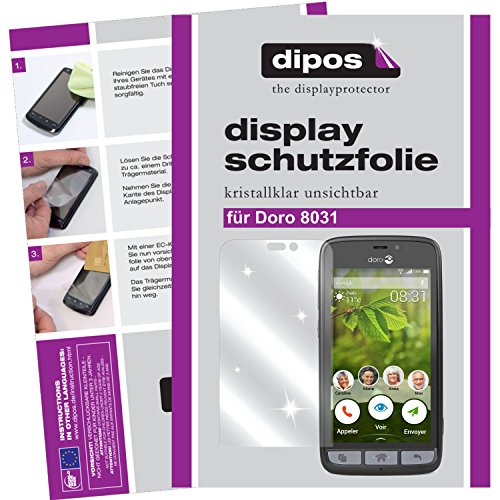dipos Doro 8031 Schutzfolie (6 Stück) - kristallklare Premium Folie Crystalclear