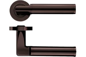 STANZA Milan Door Lever - Screw On Rose - Bronze