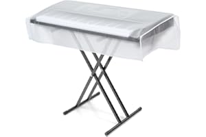 LIGICKY Keyboard Dust Cover for 61-Key Keyboards and Digital Pianos, Waterproof Transparent Piano Covers
