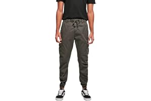 Urban Classics Cargo Jogging Pants Uomo Pantaloni Modello Cargo Nero Tapered