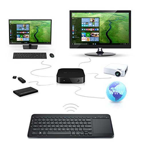 TrekStor MiniPC W2 Bundle mit Microsoft Keyboard, Desktop-PC (Intel Atom Z3735F, 2GB RAM, 32GB HDD, Intel HD Graphics, Windows 10, schwarz). - 4