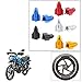 Vheelocityin Bullet Shape Multicolor Tyre Valve Cap (set of 2) For Hero Motocorp Passion Pro Tr RS.99.00