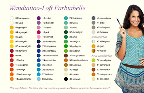 Wandtattoo Loft Deko Kreise 80teilig ZWEIFARBIG (je 40 Stück in Ihrer Wunschfarbe) BITTE TEILEN SIE UNS IHRE BEIDEN WUNSCHFARBEN IM ANSCHLUSS AN DIE BESTELLUNG PER MAIL ODER NACHRICHT MIT!!! - 2