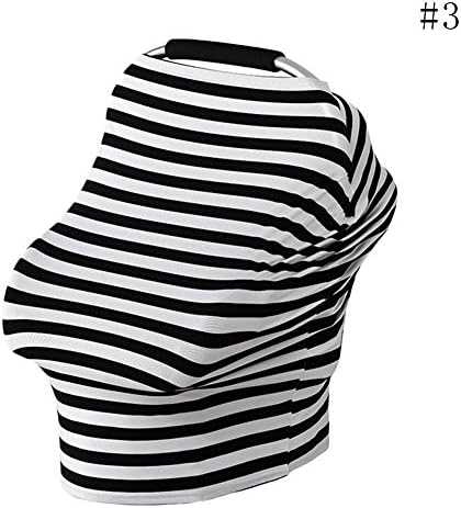 LJTOUS Baby Car Seat Covers Super Soft Stretchy and Breathable Nursing Towel for Boys and Girls (C)