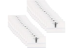 EXEQIANMING Porte Badge, 30 pièces Porte-badges d'identification en plastique transparent étanche