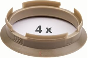 4 x pneugo! Bagues de centrage pour jantes alu 63.4 mm - 56.6 mm