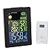 Produktbild Digitale Funk-Wetterstation Mit großem Farbdisplay / Batteri oder Netzbetrieb Funkwetterstation, DCF Funkuhr mit 2 Alarmzeiten
