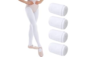 Lancry 4 Paar 40 Denier Strumpfhose Mädchen Samt Kinderstrumpfhosen Elastische Ballettstrumpfhose