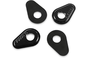 ZHUOWU Front & Rear Intermitentes Adaptadores Indicador Adaptador Placas Extensión Separador para MT01 MT10 MT25 FZ07 FZ09 XSR700/900 Tracer 900 YZF R1 R3 R6 R7 R9 R15 T-MAX 530 Negro