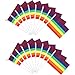 Produktbild Honoson 80 Stücke Regenbogen Festival Fahnen Regenbogen Party Dekorative Banner Fahnen Hand Gehaltenen Mini Stick Fahnen für Motto Party