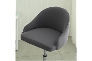 Mswborml Stampato Coprisgabello da Bar con Schienale Curvo 4/2 Pezzi, Rimovibile Fodera per Sgabello da Bar con Braccioli, Girevole Copertura per Sgabello da Bar, Lavabile in Lavatrice,S,2PCS