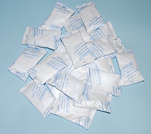 Silica Gel Pouches - - 10g Silica Gel Sachets - Total Gel Weight 250g by celloexpress