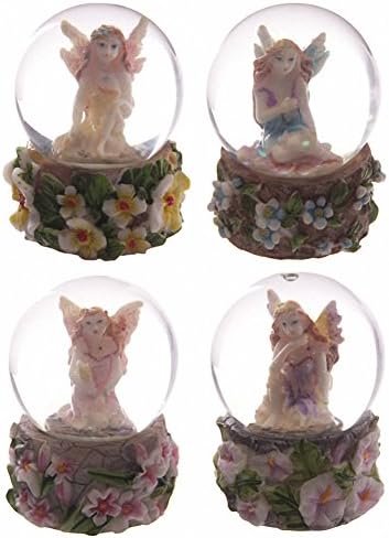 Beautiful Flower Fairy Mini Waterball Snow Globe Ornament Mothers Nana Grandma Gift Present