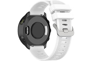 HAPPYTOP Compatible avec les bracelets Garmin Forerunner55, bracelet de rechange en silicone pour femme Garmin Forerunner 55 GPS Running Smartwatch