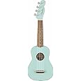 Fender Venice Soprano Ukulele, Walnut Fingerboard, Daphne Blue, Comes with Free Virtual Lessons