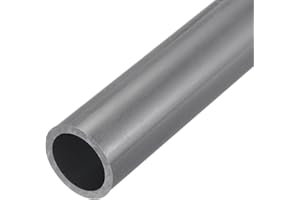 QUARKZMAN Tubo Redondo Rígido de PVC de 25mm (1") de Diámetro Interno y 32mm de Diámetro Externo, 350mm de Longitud, Color Gris Claro de Alta Resistencia para Tuberías de Agua